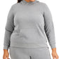 ID Ideology Women's Plus Pullover Hoodie Gray Size 2X