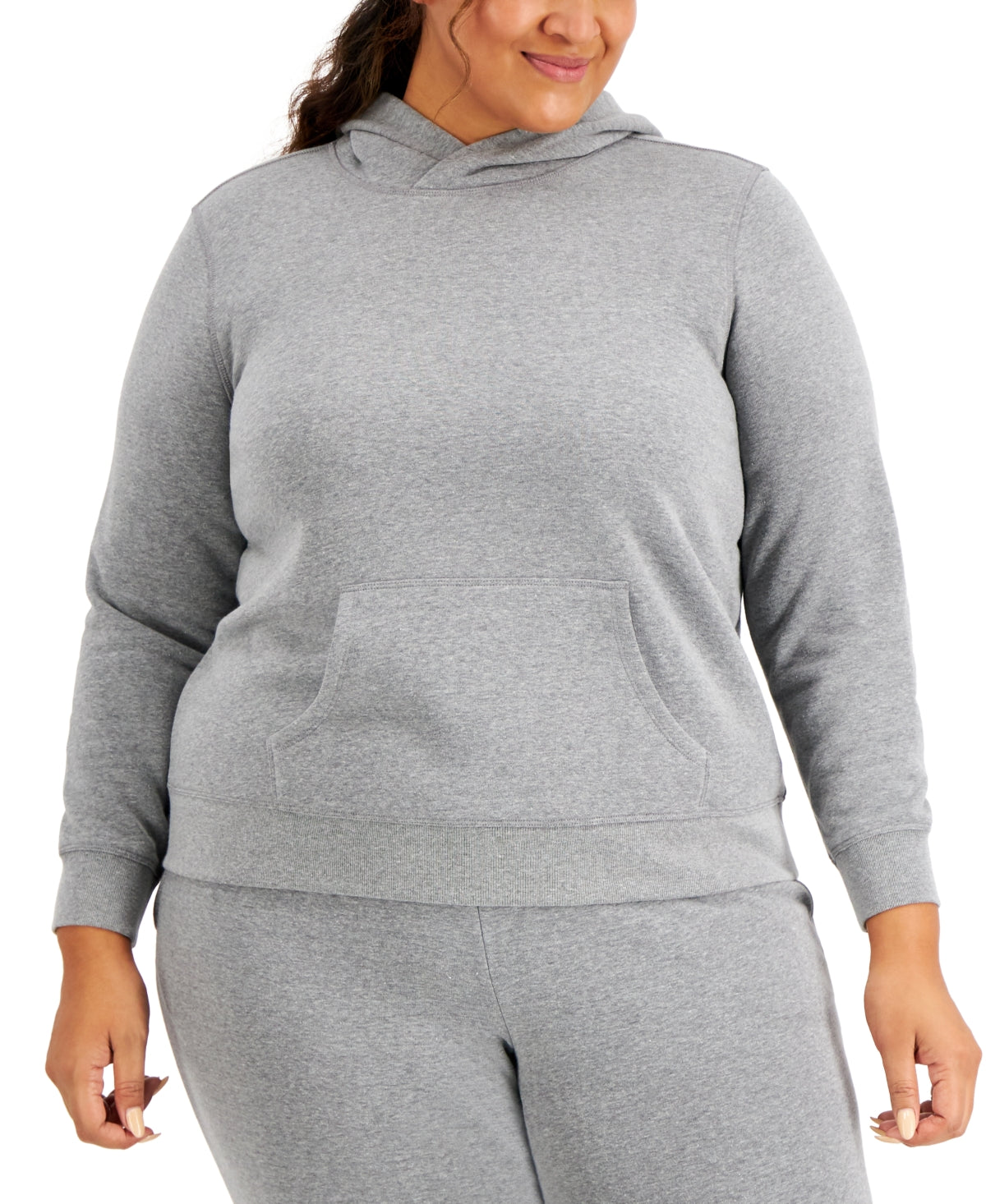 ID Ideology Women's Pullover Hoodie Gray Size 3X
