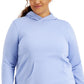 ID Ideology Women's Plus Pullover Hoodie Purple Size 2X