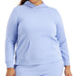 ID Ideology Women's Plus Pullover Hoodie Purple Size 2X