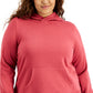 ID Ideology Women's Plus Pullover Hoodie Red Size 3X
