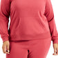 ID Ideology Women's Plus Pullover Hoodie Red Size 3X