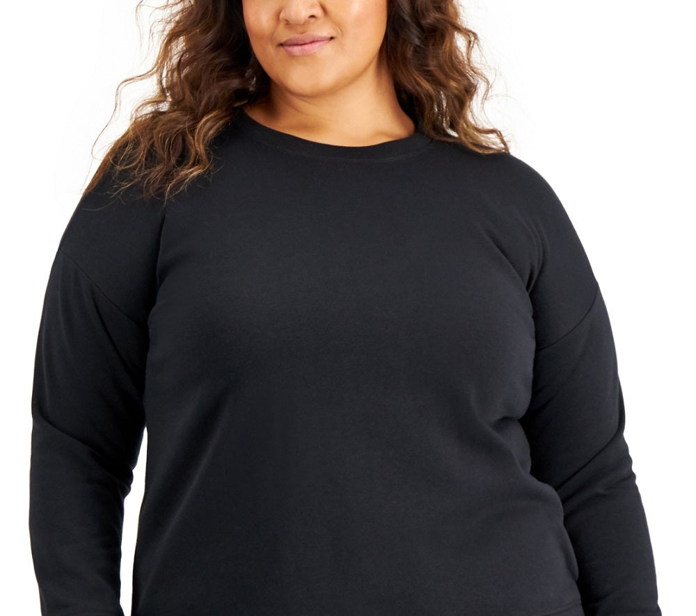 ID Ideology Women's Plus Sweatshirt Black Size 2X