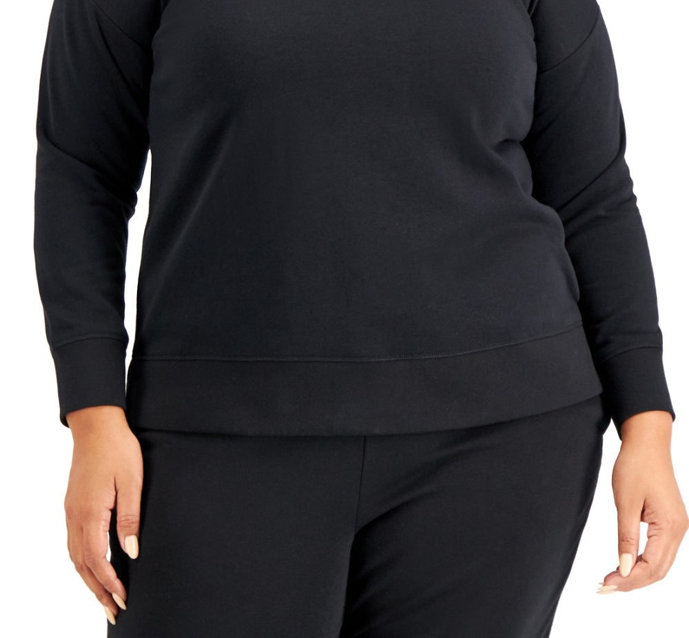 ID Ideology Women's Plus Sweatshirt Black Size 2X