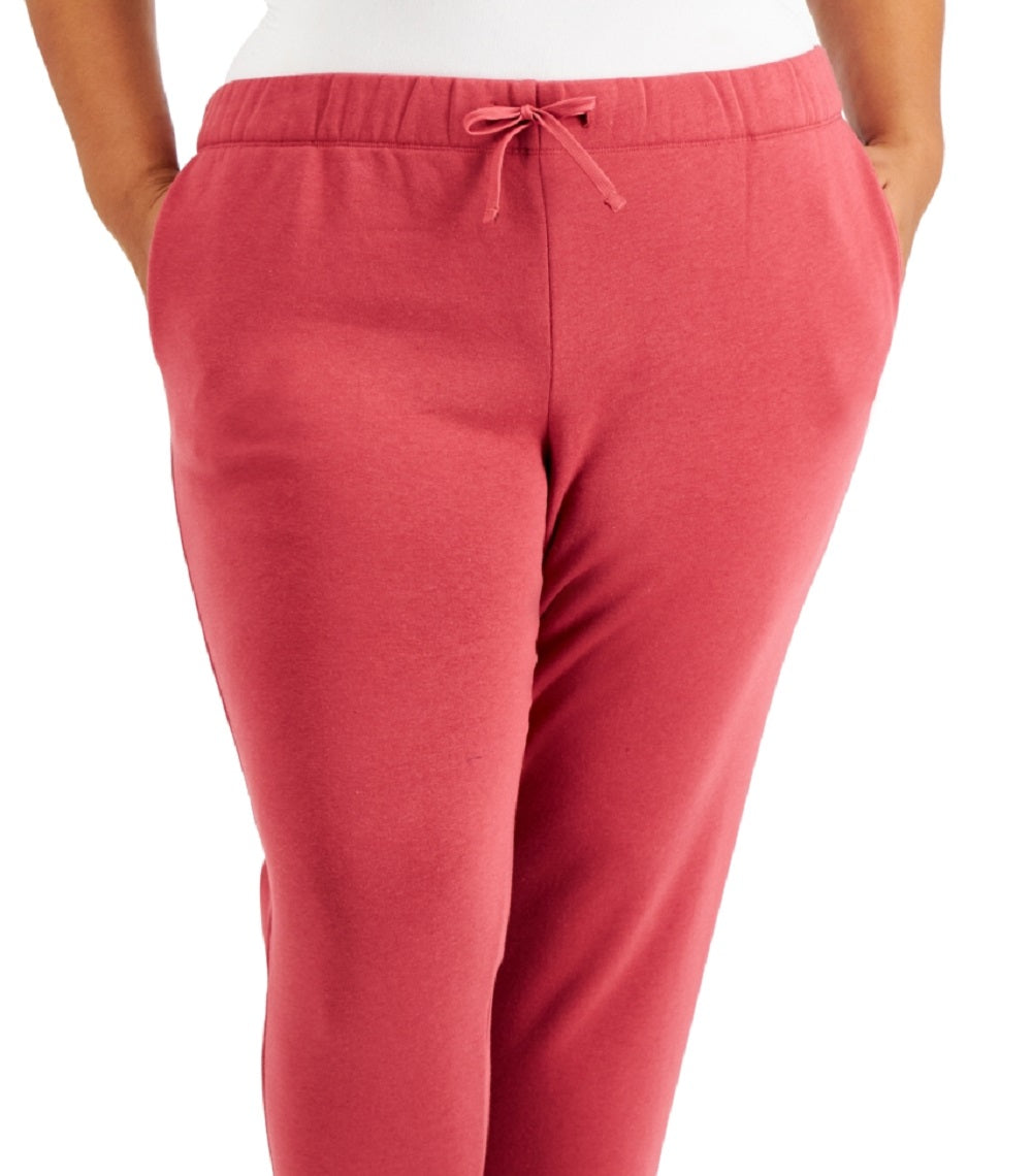 Ideology Women's Plus Jogger Pants Red Size 4X