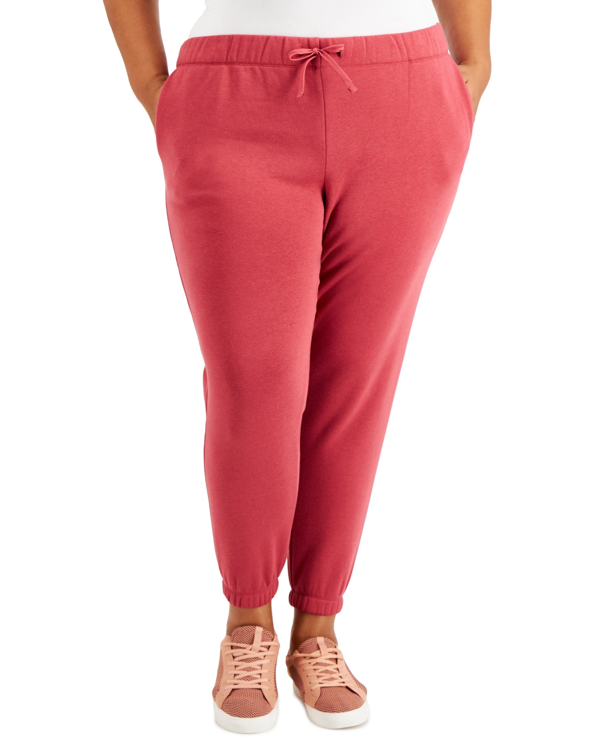 Ideology Women's Plus Jogger Pants Red Size 4X