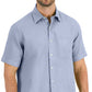 Club Room Men's Linen Shirt Blue Size X-Large