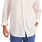 Club Room Men's 100% Linen Shirt White Size Large