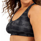 ID Ideology Women's Tie Dyed Sports Bra Black Size 3X