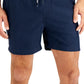 INC International Concepts Men's Regular Fit Quick Dry Solid 5 Swim Trunks Blue Size Medium