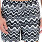 INC International Concepts Men's Wave Print Swim Shorts Black Size Large