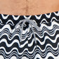 INC International Concepts Men's Wave Print Swim Shorts Black Size X-Large