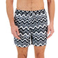 INC International Concepts Men's Wave Print Swim Shorts Black Size X-Large
