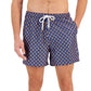 INC International Concepts Men's Bicho Geometric Print Swim Shorts Blue Size Medium