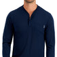 Alfani Men's Quarter Zip Henley Shirt Blue Size Medium