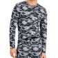INC International Concepts Men's Camo Print Pajama Top Gray Size Small