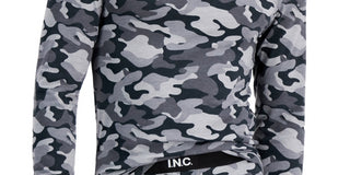 INC International Concepts Men's Camo Print Pajama Top Gray Size Small