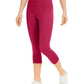 ID Ideology Women's High Rise Side Pocket Cropped Leggings Pink Size Small