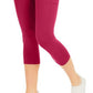 ID Ideology Women's High Rise Side Pocket Cropped Leggings Pink Size Small