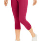 ID Ideology Women's Compression High Rise Side Pocket Cropped Leggings Pink Size Large