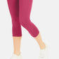 Id Ideology Women's Compression High-Rise Side-Pocket Cropped Leggings Pink Size XL