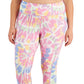 ID Ideology Women's Plus Twisted Colors Leggings White Size 2X
