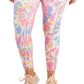 ID Ideology Women's Plus Twisted Colors Leggings White Size 2X