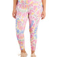 ID Ideology Women's Plus Twisted Colors Leggings White Size 2X