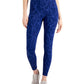 ID Ideology Women's Compression Floral Print Pocket Leggings Blue Size X-Small
