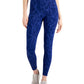 ID Ideology Women's Compression Floral Print Pocket 7/8 Leggings Blue Size Small