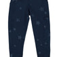 ID Ideology Women's Embossed Star 7/8 Leggings Blue Size Large