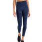 ID Ideology Women's Embossed Star 7/8 Leggings Blue Size Large