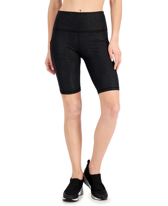 ID Ideology Women's Croc Bike Shorts Black Size XX-Large