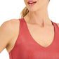 ID Ideology Women's Metallic Strappy Bra Red Size X-Large