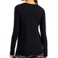 Ideology Women's Fitted Long Sleeve T-Shirt Black Size Medium