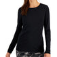 ID Ideology Women's Fitted Long Sleeve T-Shirt Black Size XX-Large
