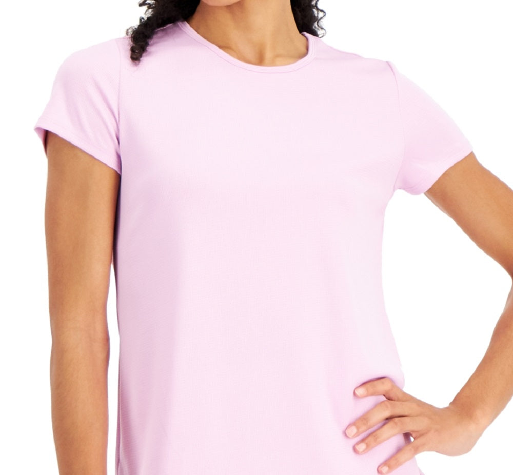 ID Ideology Women's Mesh T Shirt Pink Size X-Small