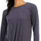 ID Ideology Women's Tie Front Top Gray Size X-Small