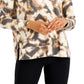 ID Ideology Women's Tie Dyed Top Brown Size Medium
