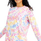 ID Ideology Women's Printed Sweatshirt White Size Medium