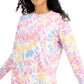 ID Ideology Women's Printed Sweatshirt White Size Large