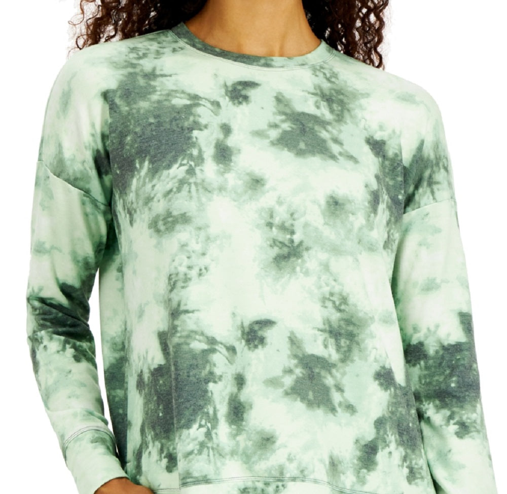 ID Ideology Women's Shades Tie Dyed Top Green Size X-Small