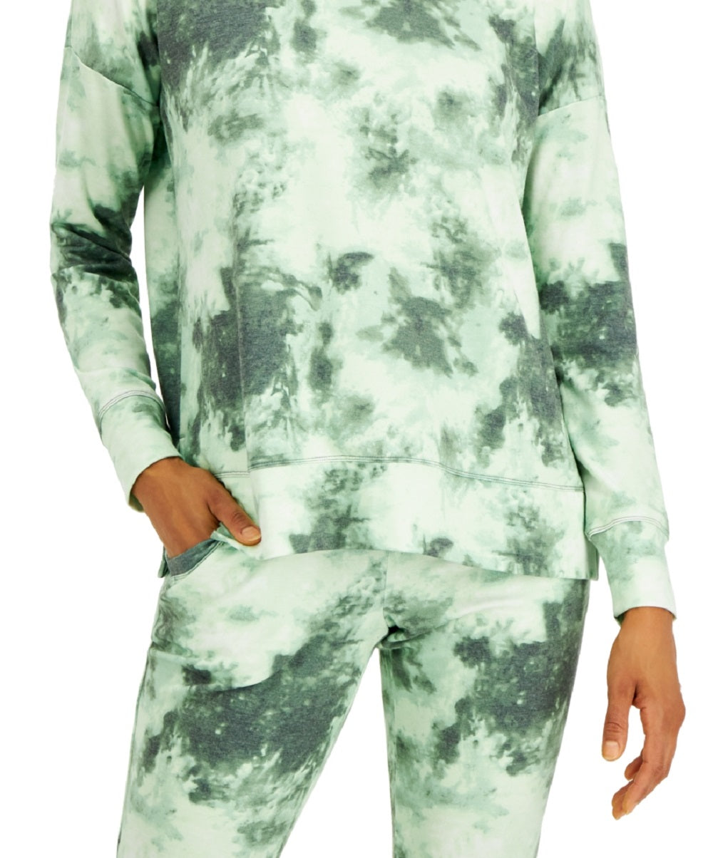 ID Ideology Women's Shades Tie Dyed Top Green Size X-Small