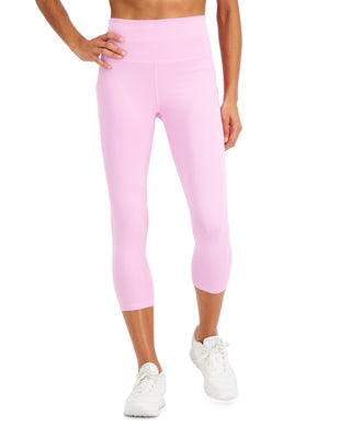 Ideology Women's High Rise Side Pocket Cropped Leggings Purple Size Small