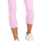 ID Ideology Women's High Rise Side Pocket Cropped Leggings Purple Size Medium