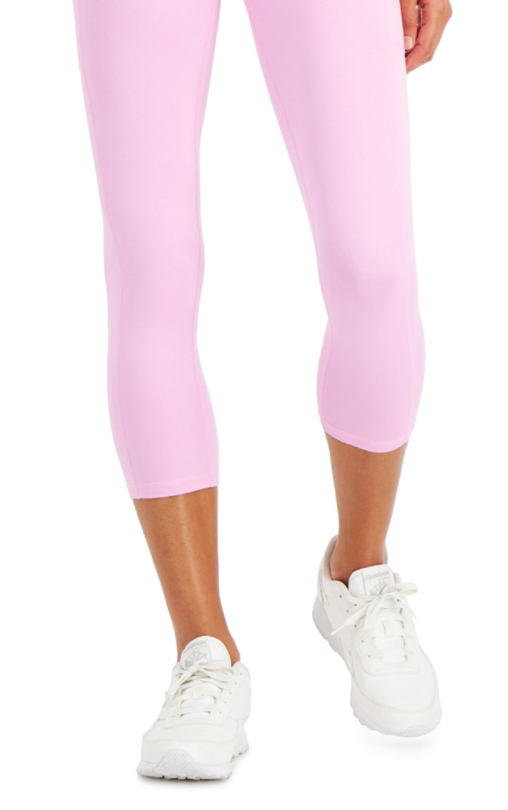 ID Ideology Women's High Rise Side Pocket Cropped Leggings Purple Size Medium