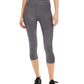 Id Ideology Women's Compression High Rise Side Pocket Cropped Leggings Purple Size Large