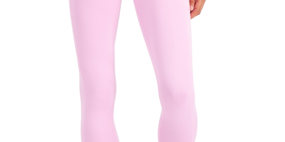 ID Ideology Women's Compression High Rise Side Pocket Cropped Leggings Black Size XXL