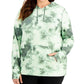 ID Ideology Women's Tie Dyed Hooded Sweatshirt Green Size 3X