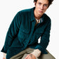Sun + Stone Men's Owen Fleece Lined Corduroy Shirt Jacket Green Size XX-Large